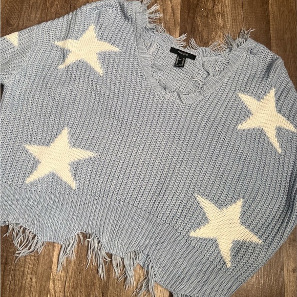 Blue Sweater with Stars - Picture 2 of 4